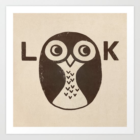 Look Art Print