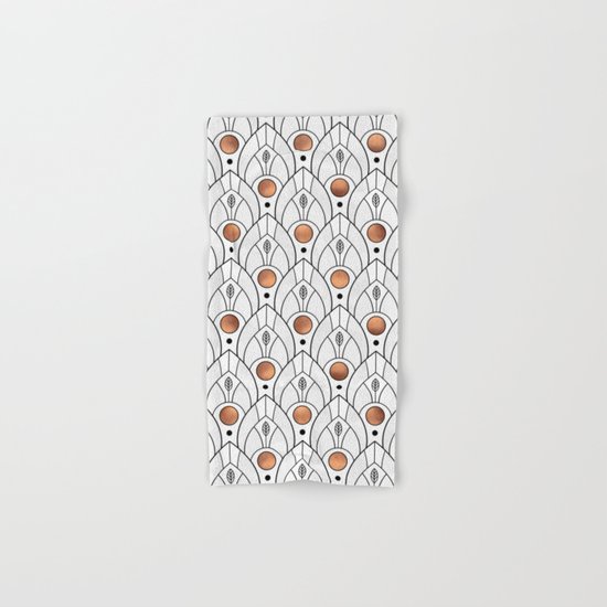 Art Deco Leaves / Version 2 Hand & Bath Towel