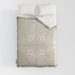 Pata Pattern in White Comforter