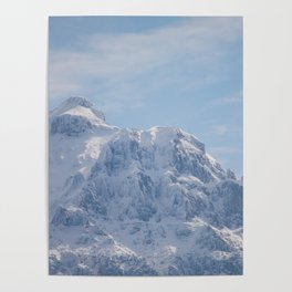 A dog-shaped mountain, the Bucegi Mountains Poster