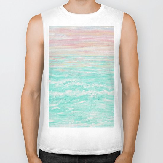 "Tropical Sunset" Biker Tank