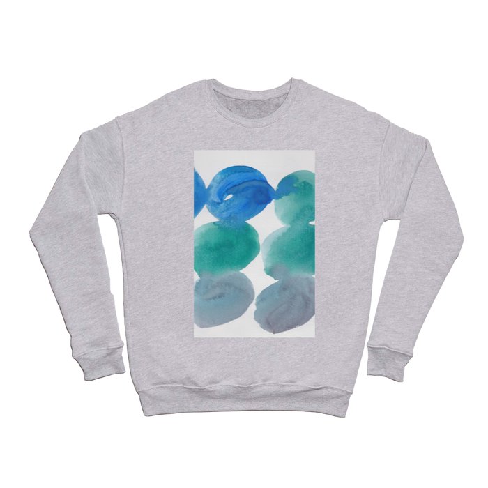 29    |  190408 Blue Abstract Watercolour Crewneck Sweatshirt