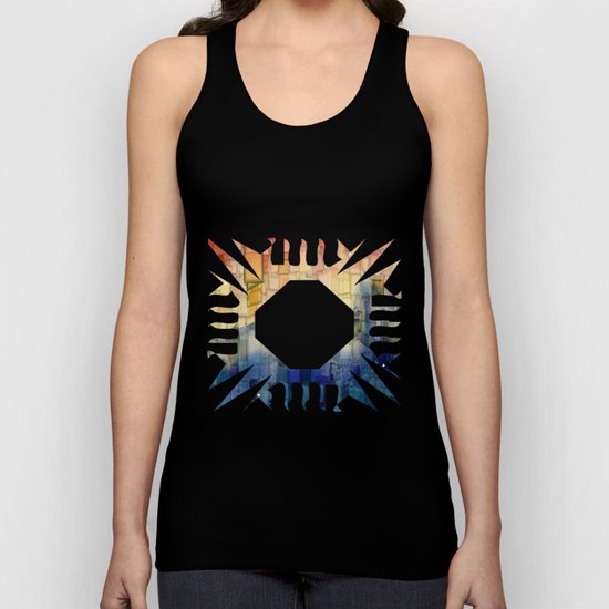 Blue Tide Mosaic Unisex Tank Top