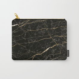 Natural of black marble texture background Carry-All Pouch