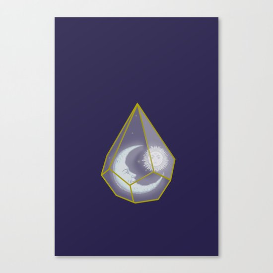 locked in crystal glass Canvas Print