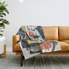 Abstract portrait  Throw Blanket
