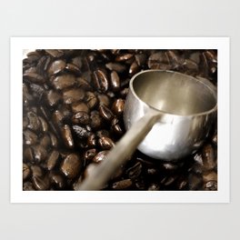 Fresh Coffee beans Art Print