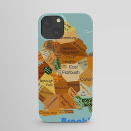 Brooklyn map iPhone Case