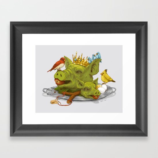 Furious Fowl Framed Art Print