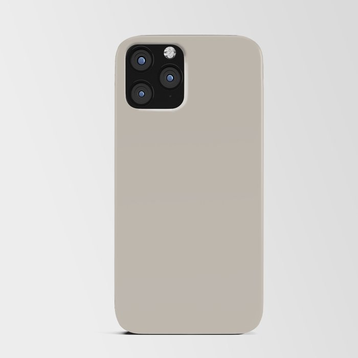 Neutral Light Tan Single Solid Color (One Hue) Pairs Sherwin Williams Shoji White SW 7042 iPhone Card Case