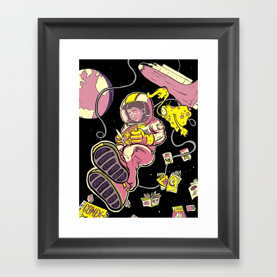 Spaced Out Framed Art Print