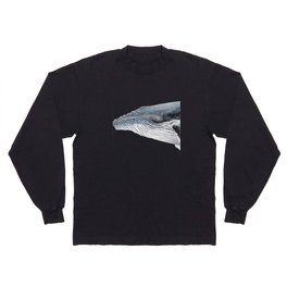 Humpback whale portrait Long Sleeve T-shirt