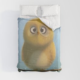 Little owl is looking at you :D Comforter