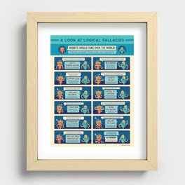 A Look at Logical Fallacies Recessed Framed Print