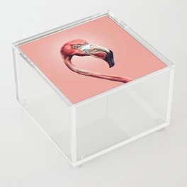 Smiling Flamingo Selfie Acrylic Box