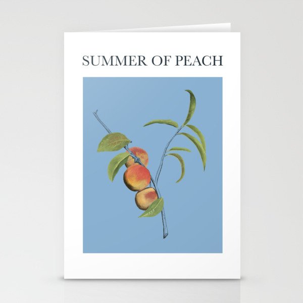 summer of peach Stationery Cards