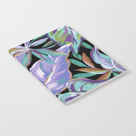 Spring tropical leaves Notebook