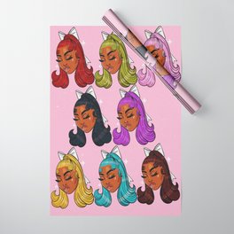 Bow Hairstyle Wrapping Paper
