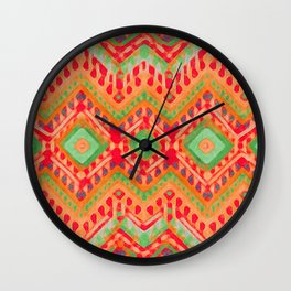 itzel - candy + lime Wall Clock