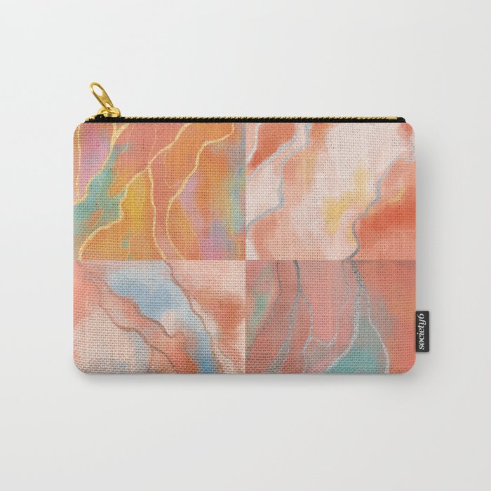 marble tiles & glitter Carry-All Pouch