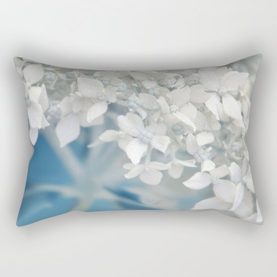 Beautiful White Hydrangea 276 Rectangular Pillow