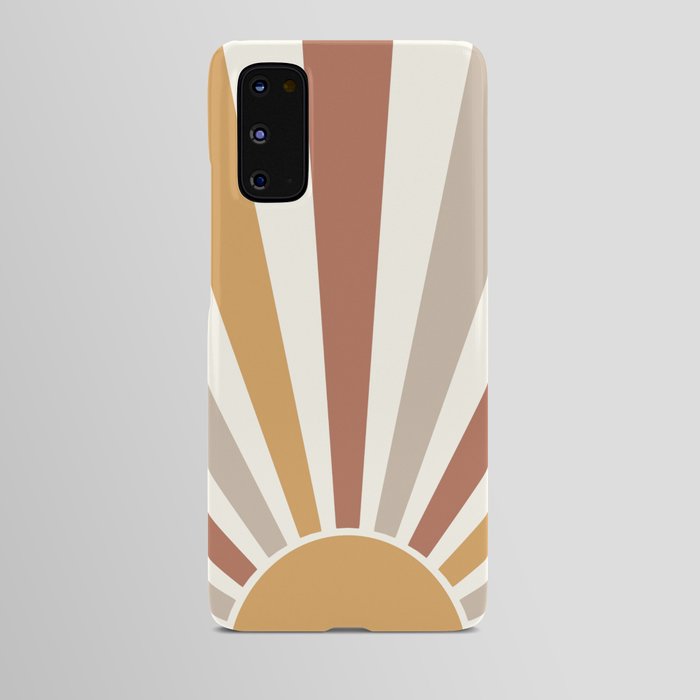 Multicolor retro Sun design 2 Android Case