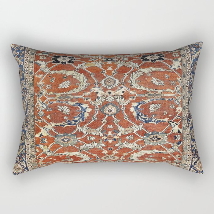Mahal Arak West Persian Rug Print Rectangular Pillow