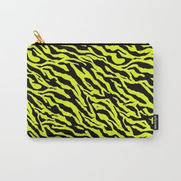 Yellow Zebra Stripe Animal Pattern Print Carry-All Pouch | Graphicdesign, Universe, Villagerrainbow, Pattern, Cougar, Zebra, Animal, Urban, Wildlife, Yellow 