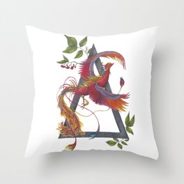 Phoenix Rising - The Alchemy of Fire Throw Pillow