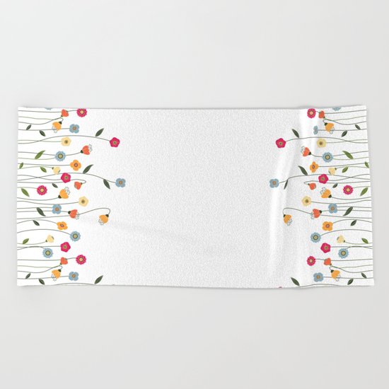 A Walk in the Countryside Beach Towel