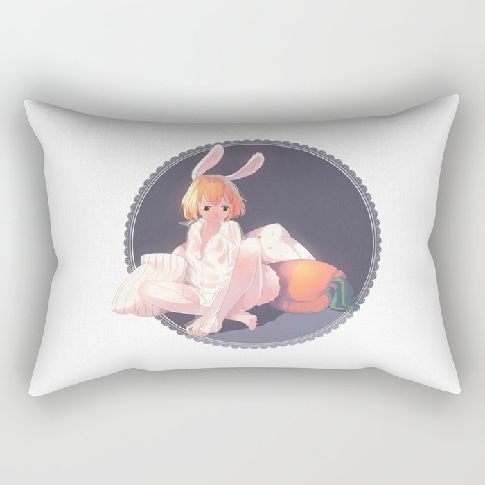 One Piece Carrot Throw Pillow by Marmaladica Society6