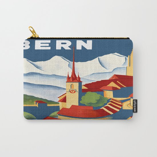 Vintage Bern Switzerland Travel Carry-All Pouch