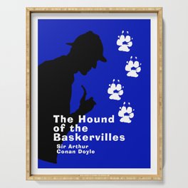 Hound of the Baskervilles Book Cover Serving Tray
