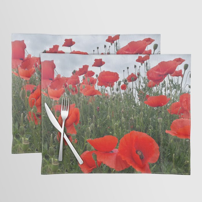 Poppy field Placemat