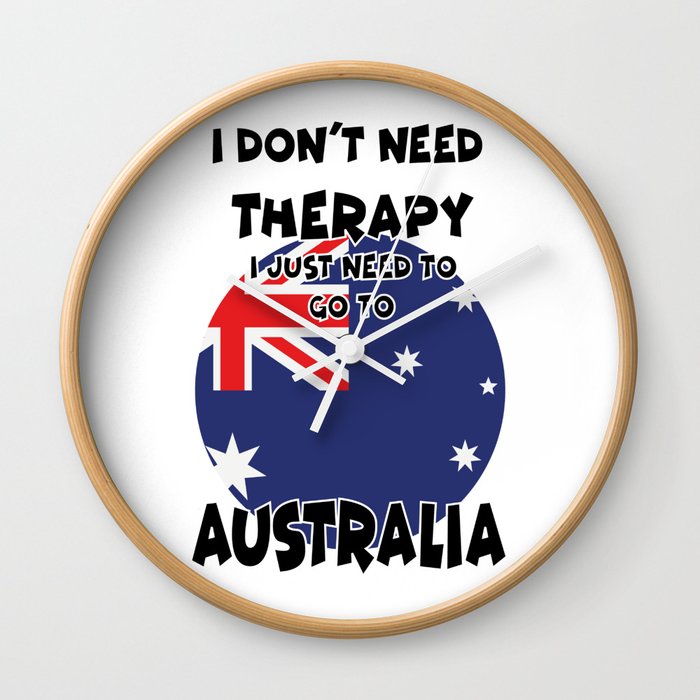 Australia Wall Clock By Stysondesign Society6
