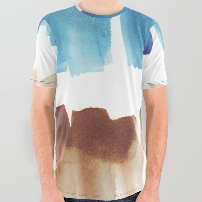20  Abstract Painting Watercolor 220324 Valourine Original  All Over Graphic Tee