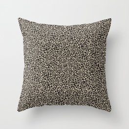 Leopard dotted_tan Throw Pillow