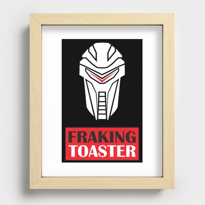 Fraking Toaster Cylon  Recessed Framed Print