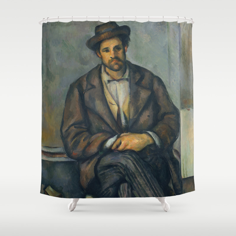 Paul Cezanne Seated Peasant 1892 96 Shower Curtain By
