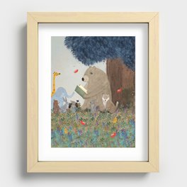 once upon a time Recessed Framed Print