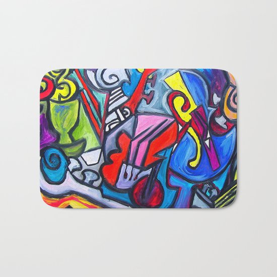 Musical Instruments Bath Mat