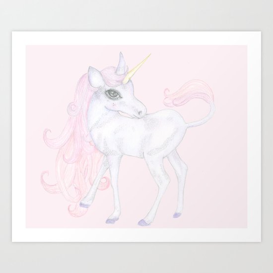 Unicorn ♡ Art Print