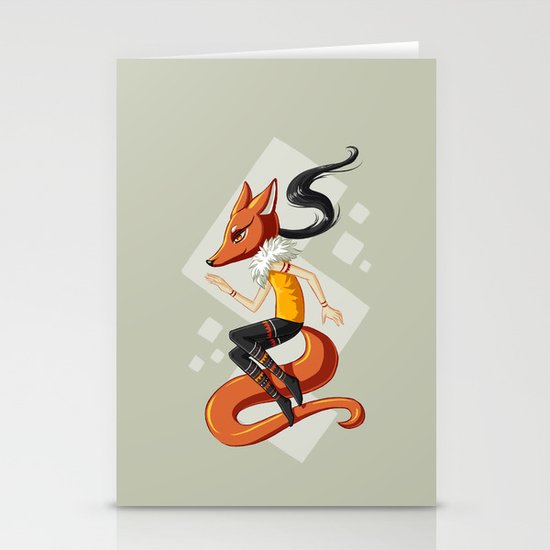 Kitsune 2 Stationery Cards