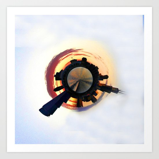 Planet Chicago Art Print