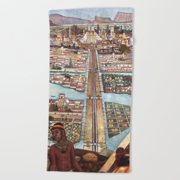 Diego Rivera Murals of the National Palace II Beach Towel