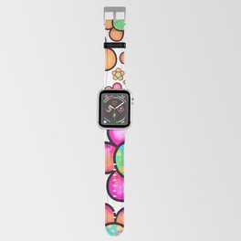 Attractive Colorful Flower Pattern Apple Watch Band