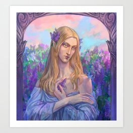 Lilac Elf Art Print