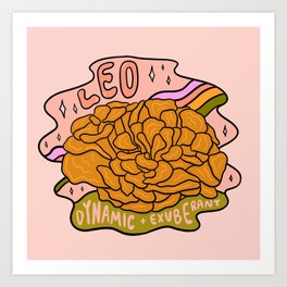 Leo Mushroom Art Print