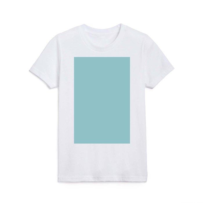 Light Pastel Aqua Blue Solid Color Pairs to Sherwin Williams Gentle Aquamarine SW 9046 Kids T Shirt