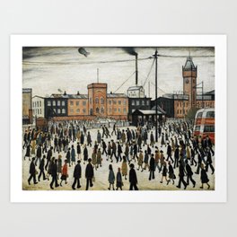 Going To Work L.S Lowry Art Print
